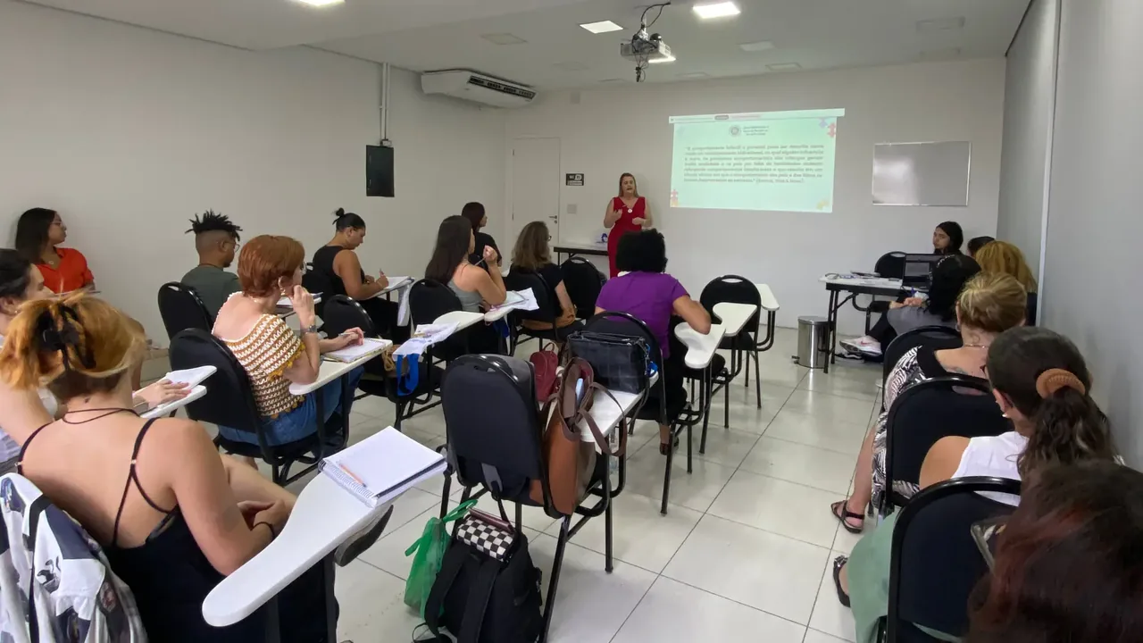 Sala do curso presencial em São Paulo